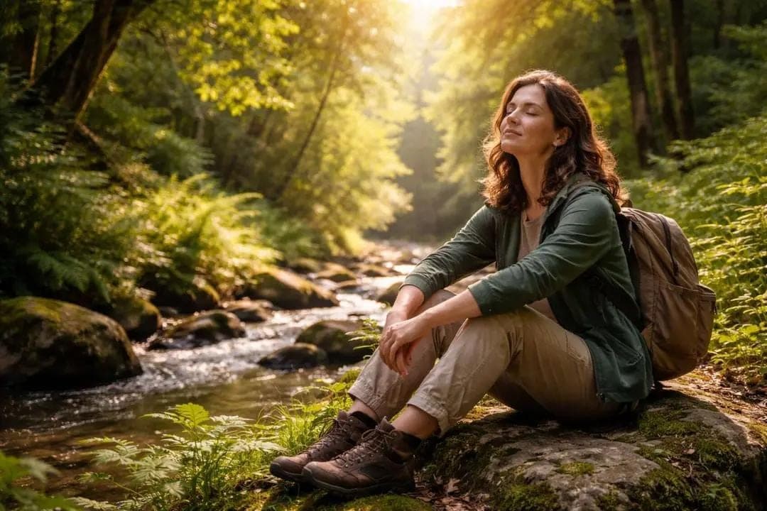Trauma Healing A person walking along a quiet natural path with soft morning light ahead. The person should be viewed from behind or at a distance, making the image relatable without suggesting a specific traumatic experience. Your Journey Toward Emotional Healing